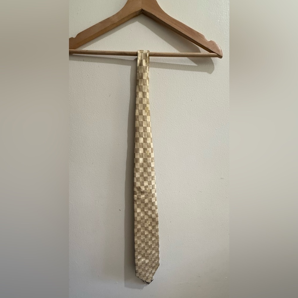 Versace Gold Patterned Tie